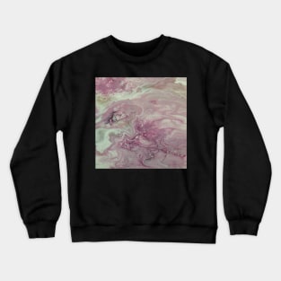 Pink marble pour Crewneck Sweatshirt